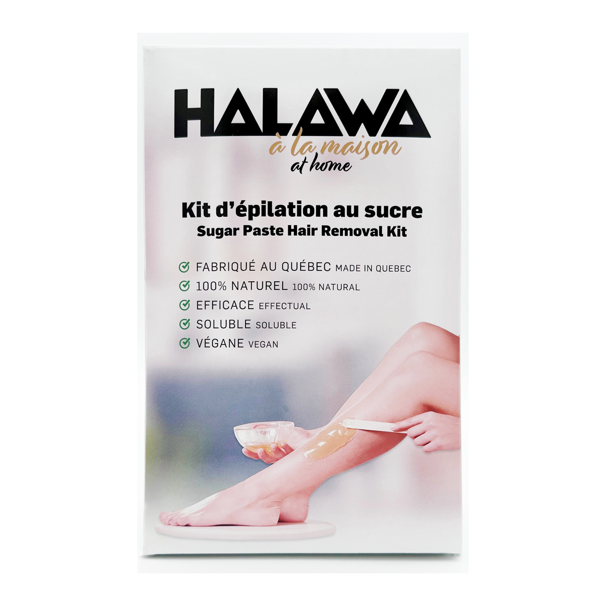 Halawa À LA MAISON – Kit complet d'épilation à la pâte de sucre à faire à la maison